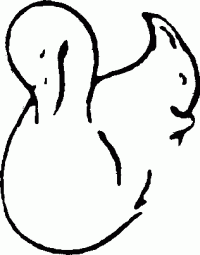 swan and squirrel