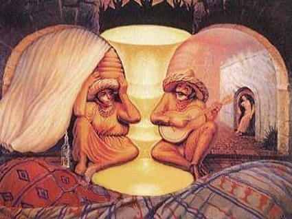 Old Couple - optical illusion for kids and adults
